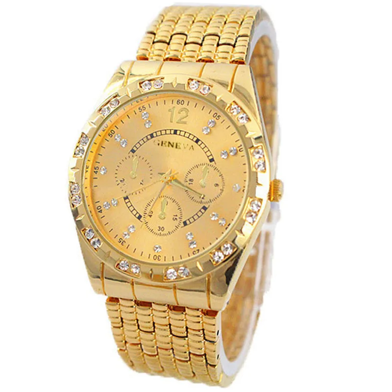 Men's watches Men Diamond Metal Band Analog Quartz Fashion Wrist Watch Gold men quartz wristwatches
Men's watches Men Diamond Metal Band Analog Quartz Fashion Wrist Watch Gold men quartz wristwatches