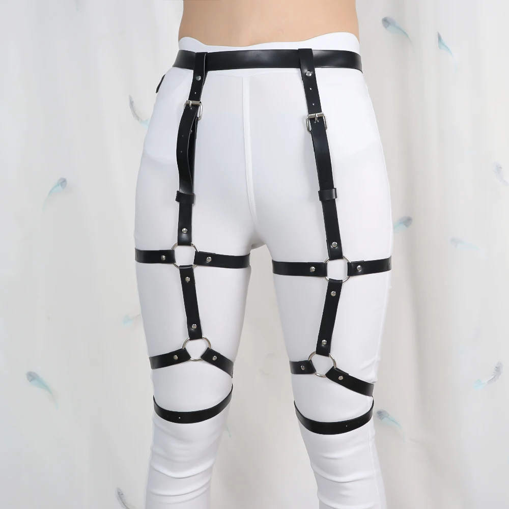 2021 New Fashion Faux Leather Harness Women's Belts Personality All-Match For Women Thigh Belt Suspender Garter Stocking
2021 New Fashion Faux Leather Harness Women's Belts Personality All-Match For Women Thigh Belt Suspender Garter Stocking