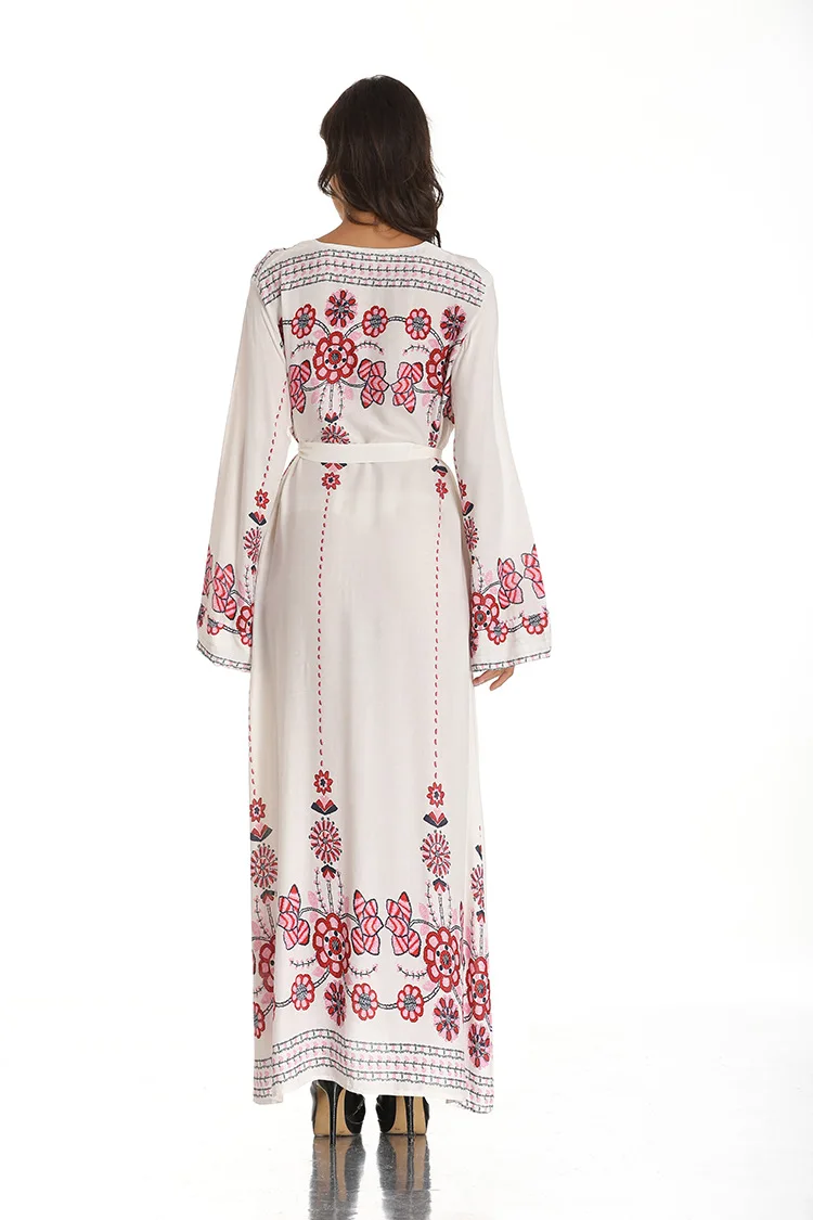 Houthion Muslim Long Dresses Plus Size Women's Maxi Dress Retro Robe Long Sleeve Printing Dubai Turkey Ankle-Length V-Neck
Houthion Muslim Long Dresses Plus Size Women's Maxi Dress Retro Robe Long Sleeve Printing Dubai Turkey Ankle-Length V-Neck