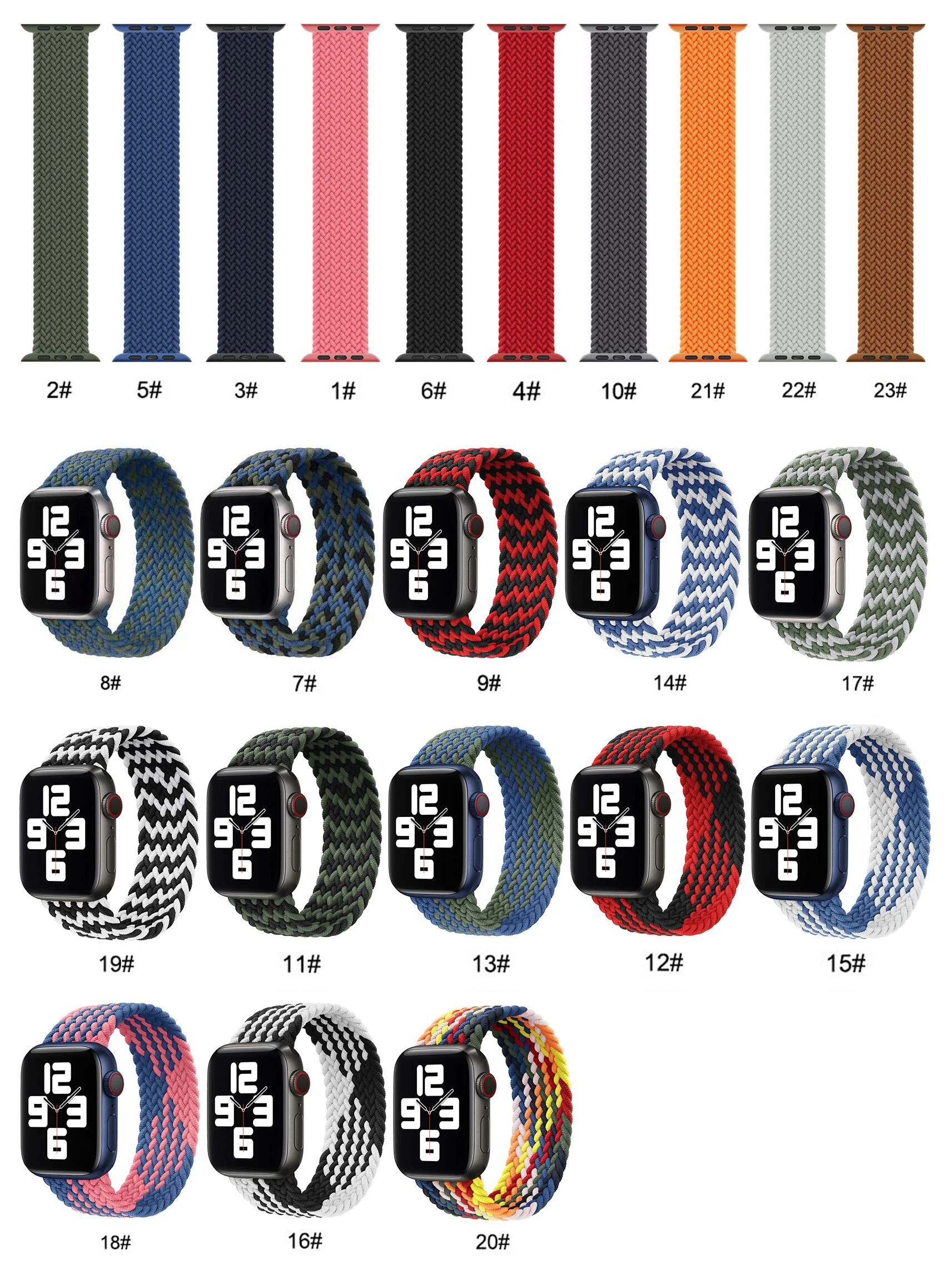 Fabric Braided Solo Loop Nylon Strap For Apple Watch SE 6 Band 44mm 40mm 38mm 42mm Elastic Bracelet for iWatch Series 5 4 3
Fabric Braided Solo Loop Nylon Strap For Apple Watch SE 6 Band 44mm 40mm 38mm 42mm Elastic Bracelet for iWatch Series 5 4 3
