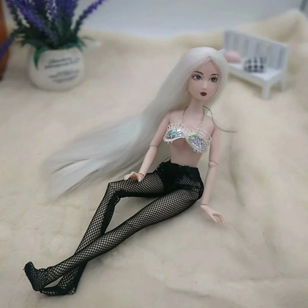 Doll Trendy White Underwear Set Tops & Lace Fishnet Pantihose Stocking For Doll Accessories Black
Doll Trendy White Underwear Set Tops & Lace Fishnet Pantihose Stocking For Doll Accessories Black