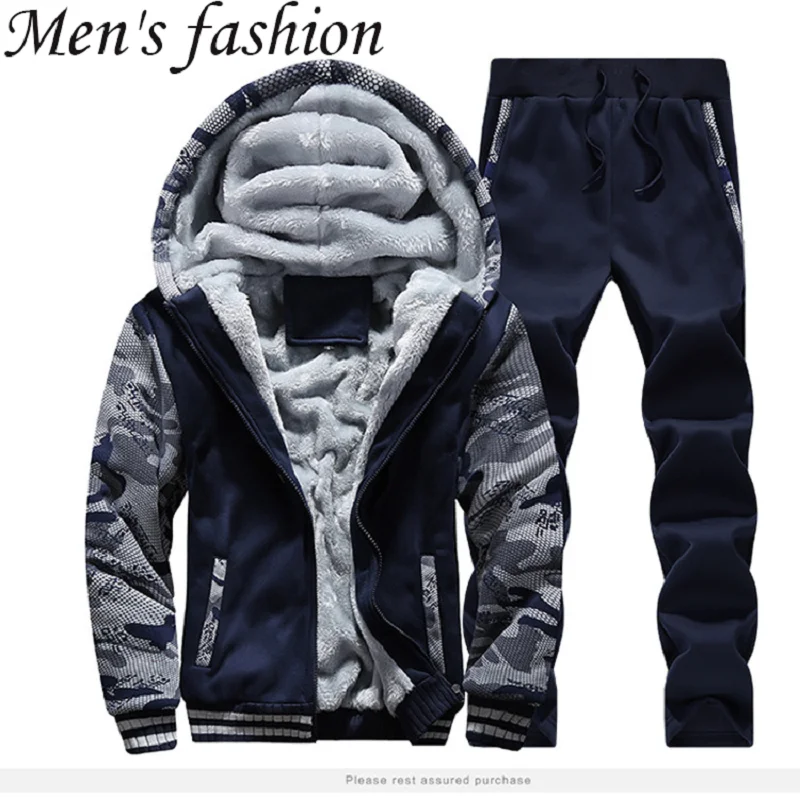 Мужской костюм, новинка 2021, зимний мужской утепленный бархатный теплый свитер, костюм, камуфляжная спортивная одежда, брюки, Мужская модная ...
Мужской костюм, новинка 2021, зимний мужской утепленный бархатный теплый свитер, костюм, камуфляжная спортивная одежда, брюки, Мужская модная ...