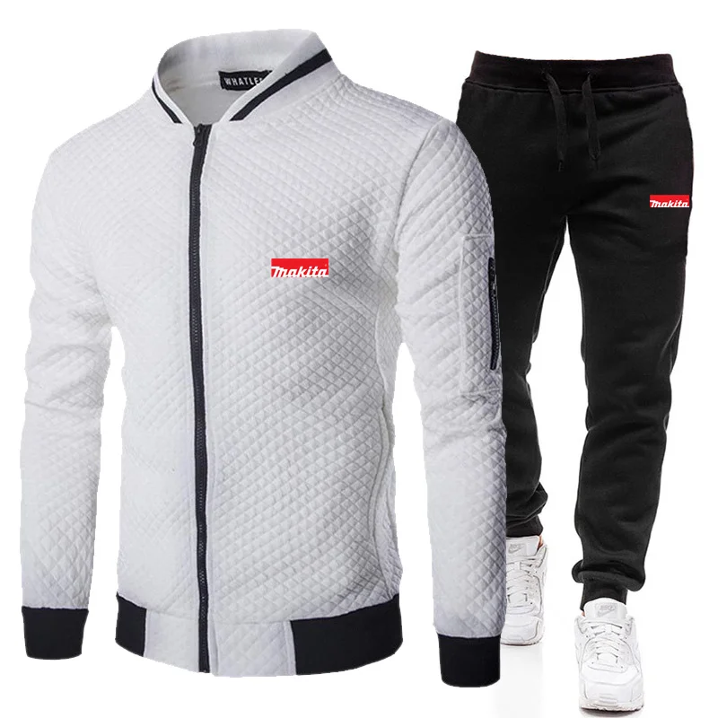 MAKITA 2021 Spring and Autumn New Men's Fashion Casual Business Suit Zipper Shirt Sweatshirt Set Slim Design Top + Pants Men
MAKITA 2021 Spring and Autumn New Men's Fashion Casual Business Suit Zipper Shirt Sweatshirt Set Slim Design Top + Pants Men