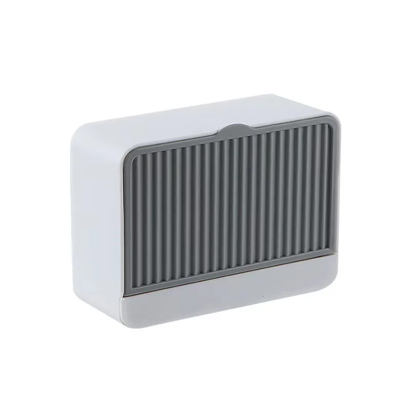 Creative Wall Mounted Soap Box With Lid Double Grids Soap Draining Rack Bathroom Soap Holder
Creative Wall Mounted Soap Box With Lid Double Grids Soap Draining Rack Bathroom Soap Holder