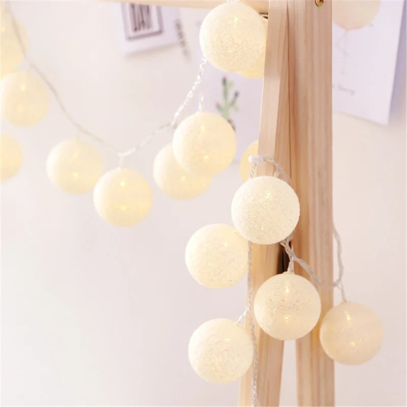 LED Color Cotton Ball Lights Fairy Light Garland Christmas Decor String Home Decoration Wedding Decor Night Lighting Light
LED Color Cotton Ball Lights Fairy Light Garland Christmas Decor String Home Decoration Wedding Decor Night Lighting Light