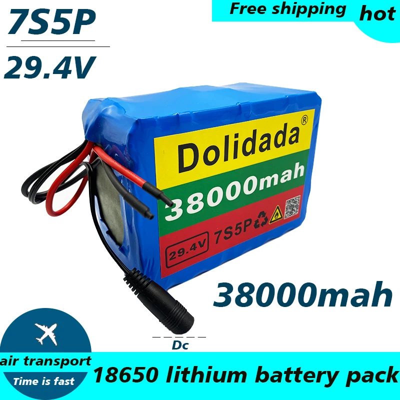 100% high quality 7S5P 24V38Ah battery pack 500w 29.4V 38000mAh lithium ion battery for wheelchair electric bicycle
100% high quality 7S5P 24V38Ah battery pack 500w 29.4V 38000mAh lithium ion battery for wheelchair electric bicycle