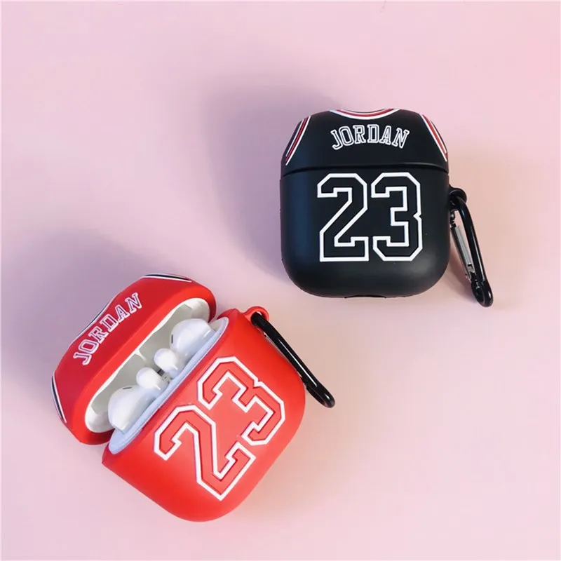 For AirPods 1 2 3 Case for Jordan Silicone Earphone Protective Cover with Keychain Basketball 23 Box for Airpods Pro Case Fundas
For AirPods 1 2 3 Case for Jordan Silicone Earphone Protective Cover with Keychain Basketball 23 Box for Airpods Pro Case Fundas