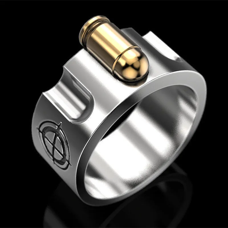 2021 New Vintage Punk Bullet Revolver Rings For Women Men Statement Female Male Jewelry Hip Hop Accessories Birthday Party Gifts
2021 New Vintage Punk Bullet Revolver Rings For Women Men Statement Female Male Jewelry Hip Hop Accessories Birthday Party Gifts
