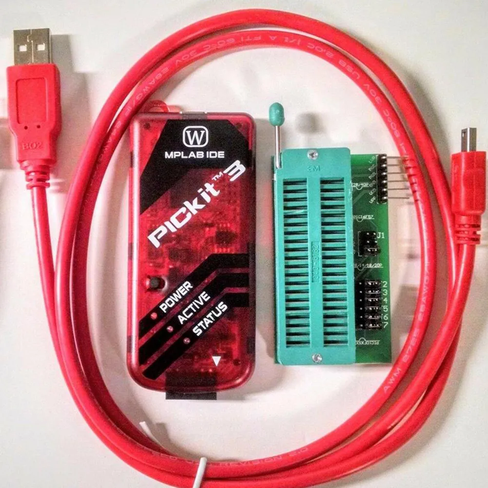 Программатор микрочипа Pickit, 1 шт., с USB-кабелем и модулем ICSP, программатор PIC, скачиваемая горелка, электрическое оборудование
Программатор микрочипа Pickit, 1 шт., с USB-кабелем и модулем ICSP, программатор PIC, скачиваемая горелка, электрическое оборудование