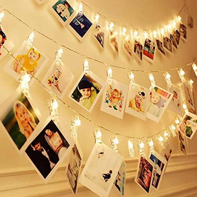 LED Photo String Lights with 20 Clips Fairy Twinkle Lights for Hanging Pictures Cards Dorm Bedroom Wall Decor Battery Operated
LED Photo String Lights with 20 Clips Fairy Twinkle Lights for Hanging Pictures Cards Dorm Bedroom Wall Decor Battery Operated
