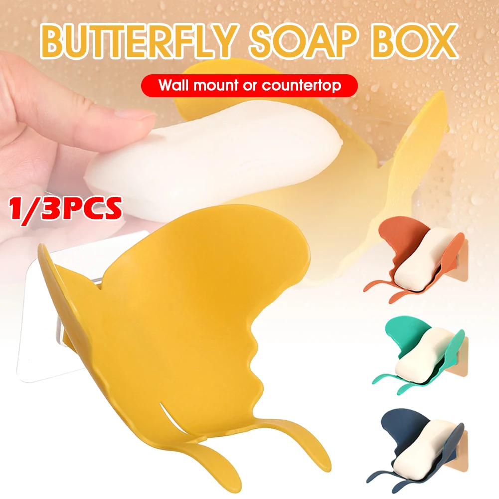 Creative drain butterfly soap box free perforation wall-mounted soap storage rack toilet bathroom soap box fo bathroom
Creative drain butterfly soap box free perforation wall-mounted soap storage rack toilet bathroom soap box fo bathroom