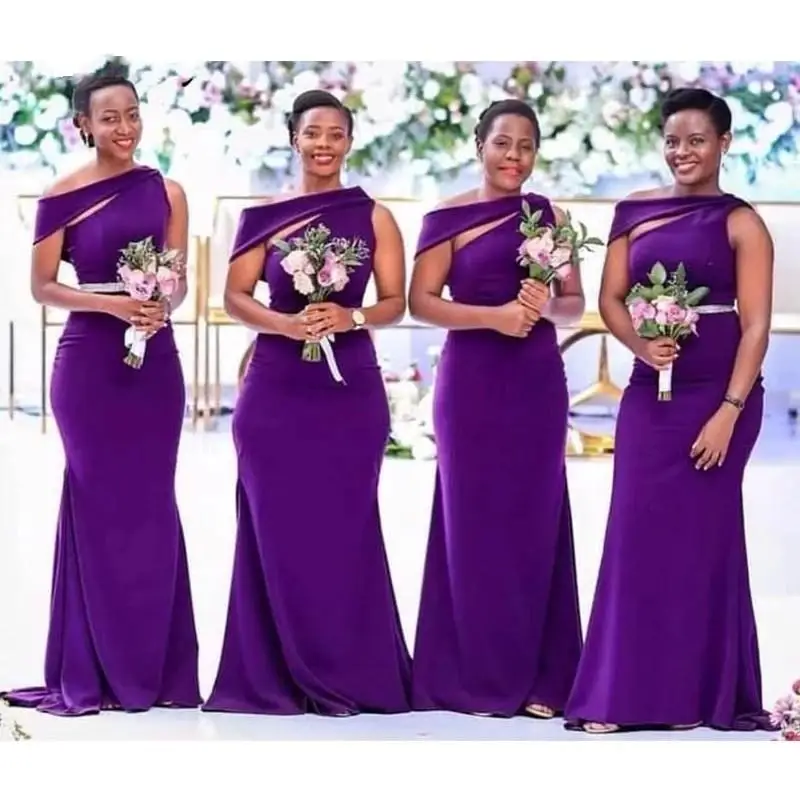 African Plus Size Purple Long Bridesmaid Dresses for Black Girl Women Satin Mermaid Wedding Party Dress Prom Maid of Honor Gowns
African Plus Size Purple Long Bridesmaid Dresses for Black Girl Women Satin Mermaid Wedding Party Dress Prom Maid of Honor Gowns