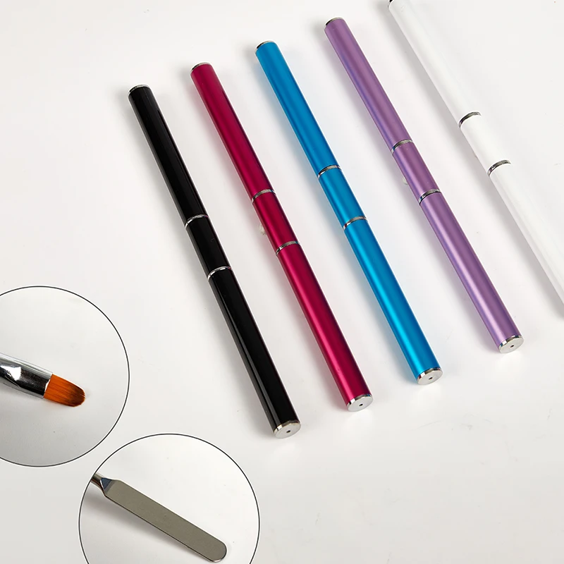 Dual Ended Nail Art Painting Pen Brush Gel Remover Spatula Stick Manicure Tool 
Dual Ended Nail Art Painting Pen Brush Gel Remover Spatula Stick Manicure Tool