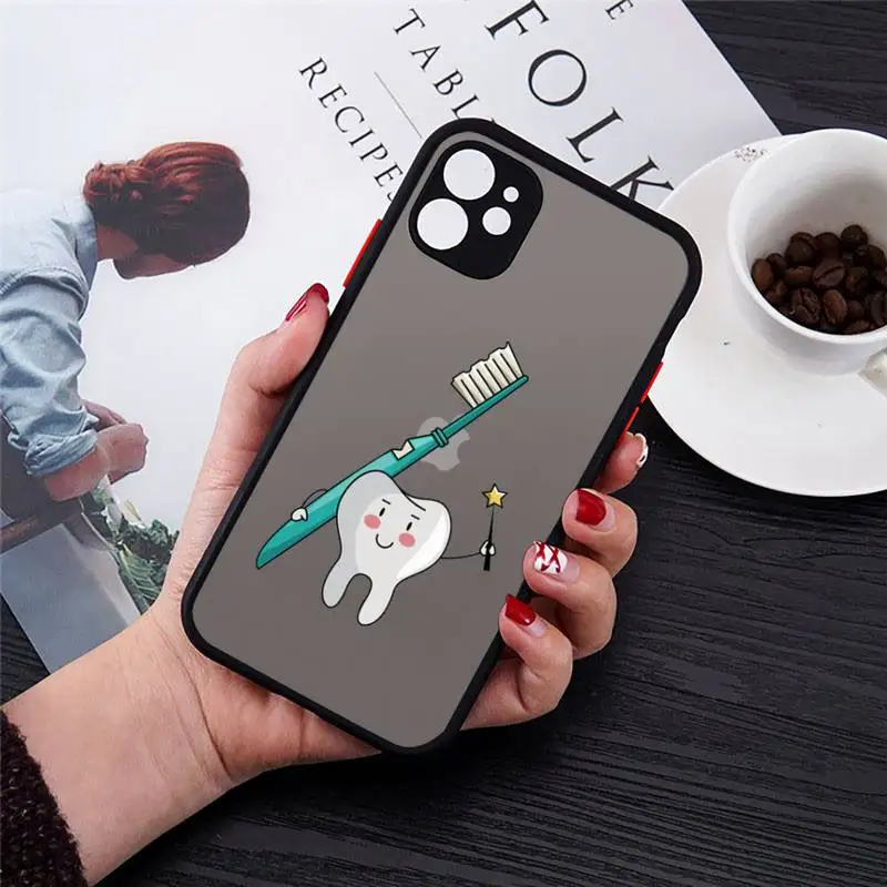 Cartoon Teeth cute Dental health Phone Case matte transparent For iphone 7 8 11 12 plus mini x xs xr pro max cover
Cartoon Teeth cute Dental health Phone Case matte transparent For iphone 7 8 11 12 plus mini x xs xr pro max cover