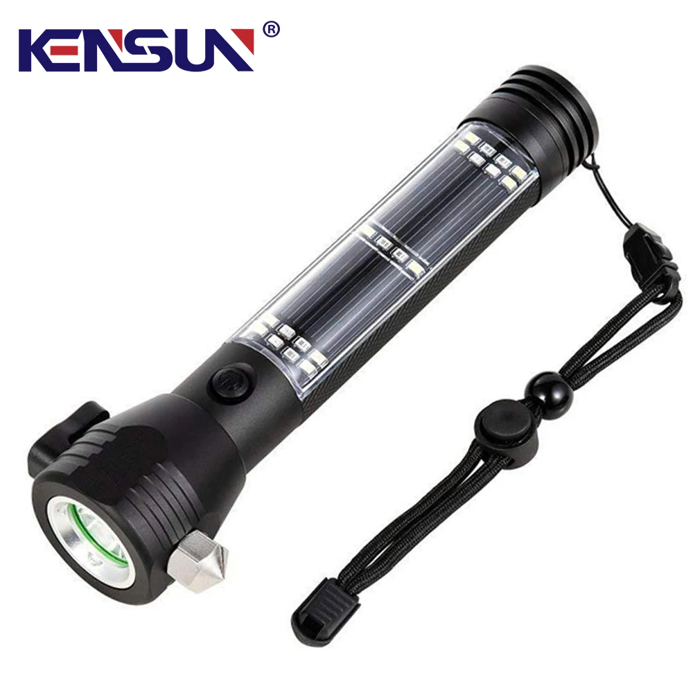 Multi-Functional Rechargeable Aluminum Alloy Safety Hammer Solar Powered LED Flashlight
Multi-Functional Rechargeable Aluminum Alloy Safety Hammer Solar Powered LED Flashlight