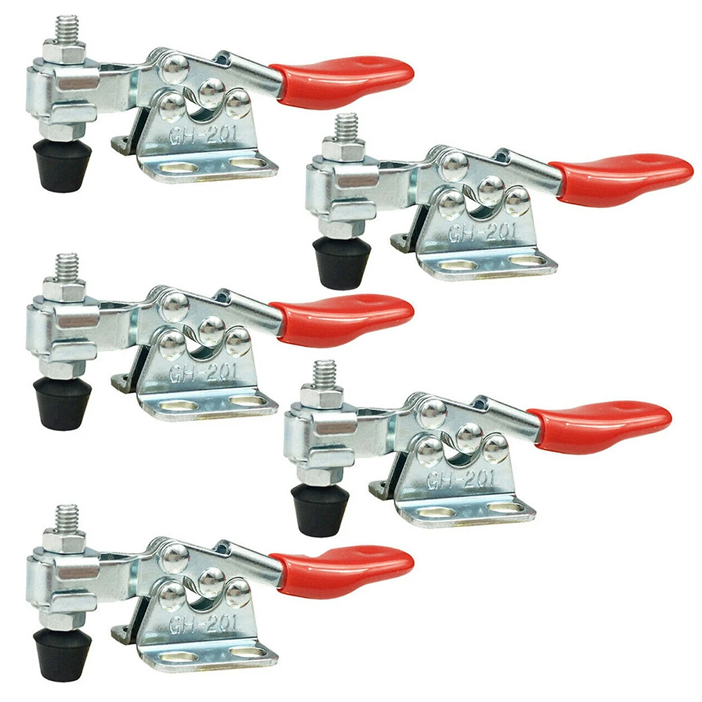 5Pcs 78mm Holding Capacity Toggle Clamp GH-201 Quick Horizontal Clip Release Hand Tools Hot Sale New
5Pcs 78mm Holding Capacity Toggle Clamp GH-201 Quick Horizontal Clip Release Hand Tools Hot Sale New
