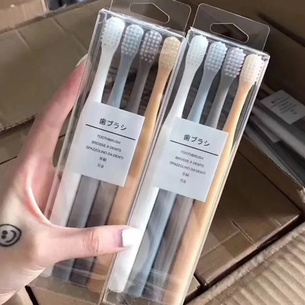 4 pcs/set Soft Bristle Small Head Toothbrush Multi-Color Tooth Brush Portable Travel Eco-friendly Brush Tooth Care K-8785 
4 pcs/set Soft Bristle Small Head Toothbrush Multi-Color Tooth Brush Portable Travel Eco-friendly Brush Tooth Care K-8785