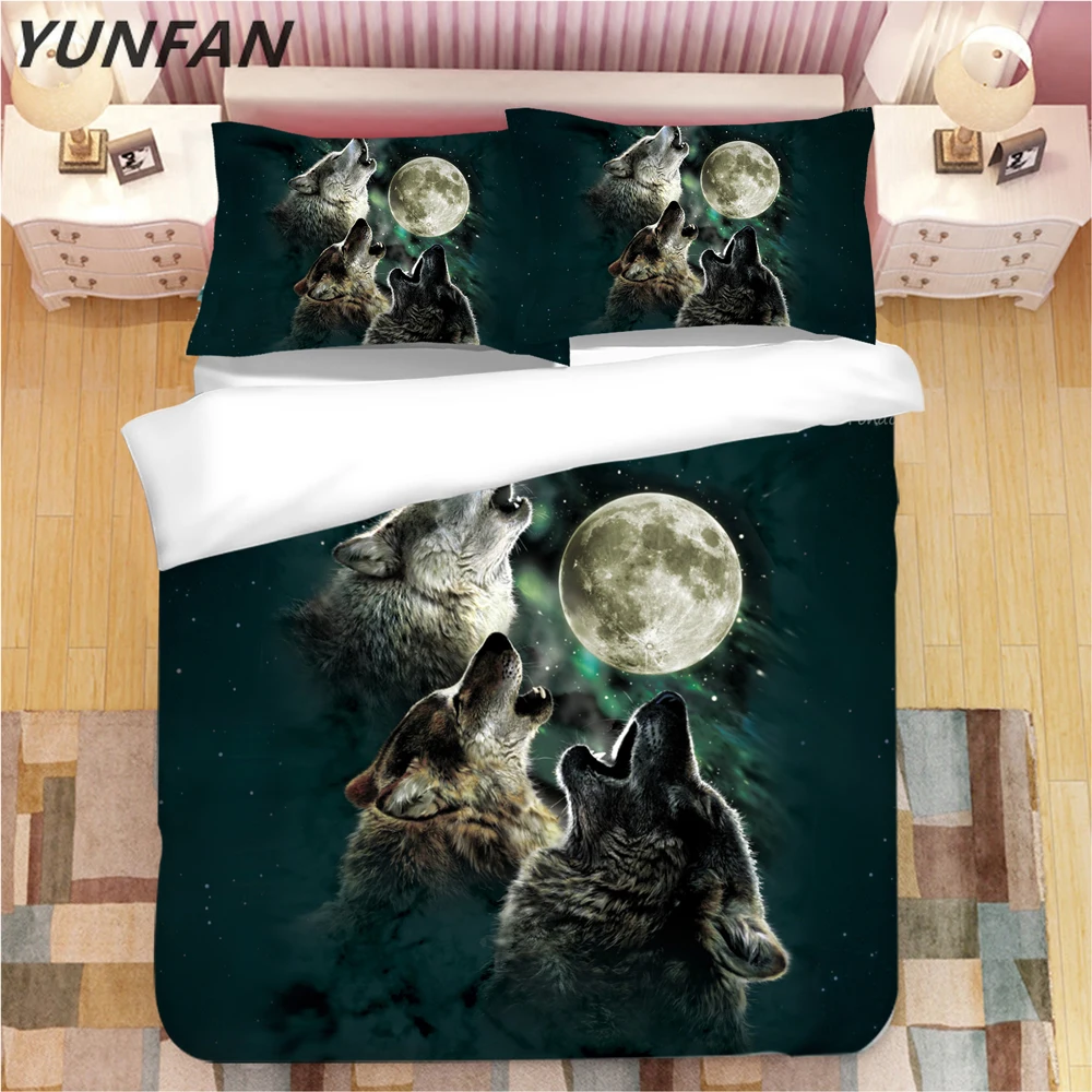 3D Wolf bedding sets hd duvet cover sets blue luxury animal quilt cover single double full queen king good quality bedclothes
3D Wolf bedding sets hd duvet cover sets blue luxury animal quilt cover single double full queen king good quality bedclothes