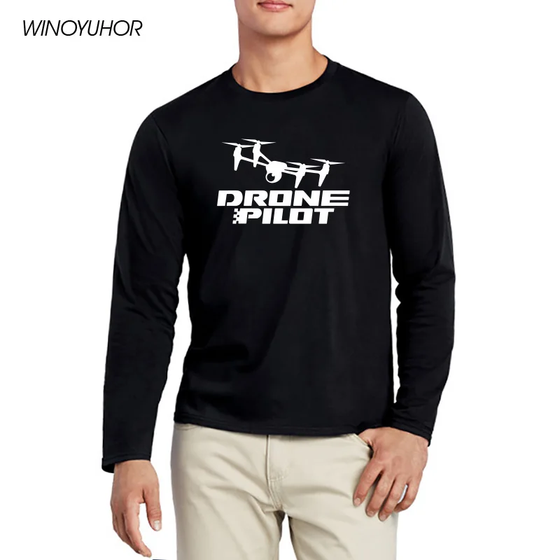 Pilot Drone Quadcopter Printed T-shirt Men Spring Casual Long Sleeve Tee Shirts Cotton Cool Adult Boy's Tops T Shirts
Pilot Drone Quadcopter Printed T-shirt Men Spring Casual Long Sleeve Tee Shirts Cotton Cool Adult Boy's Tops T Shirts