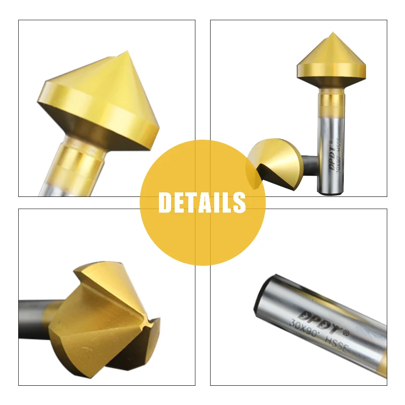 Free Shipping 6pcs 90 Degree Hss Chamfer Cutter 6.3-20.5mm 3flute Chamfer Drill Bit Set Countersink Drill Bit
Free Shipping 6pcs 90 Degree Hss Chamfer Cutter 6.3-20.5mm 3flute Chamfer Drill Bit Set Countersink Drill Bit