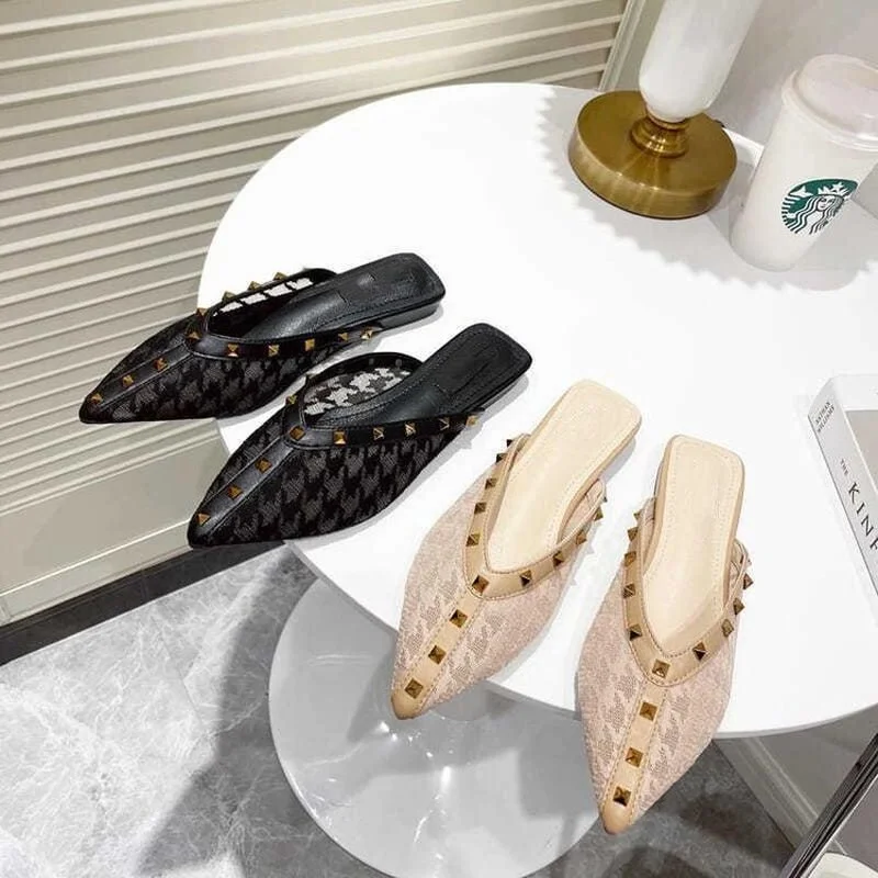 2021 Summer New Style Fashion Women Casual Designer Flats Pumps Nude Mesh Rivets Point Toe Bride Wedding Shoes Zapatos Mujer
2021 Summer New Style Fashion Women Casual Designer Flats Pumps Nude Mesh Rivets Point Toe Bride Wedding Shoes Zapatos Mujer
