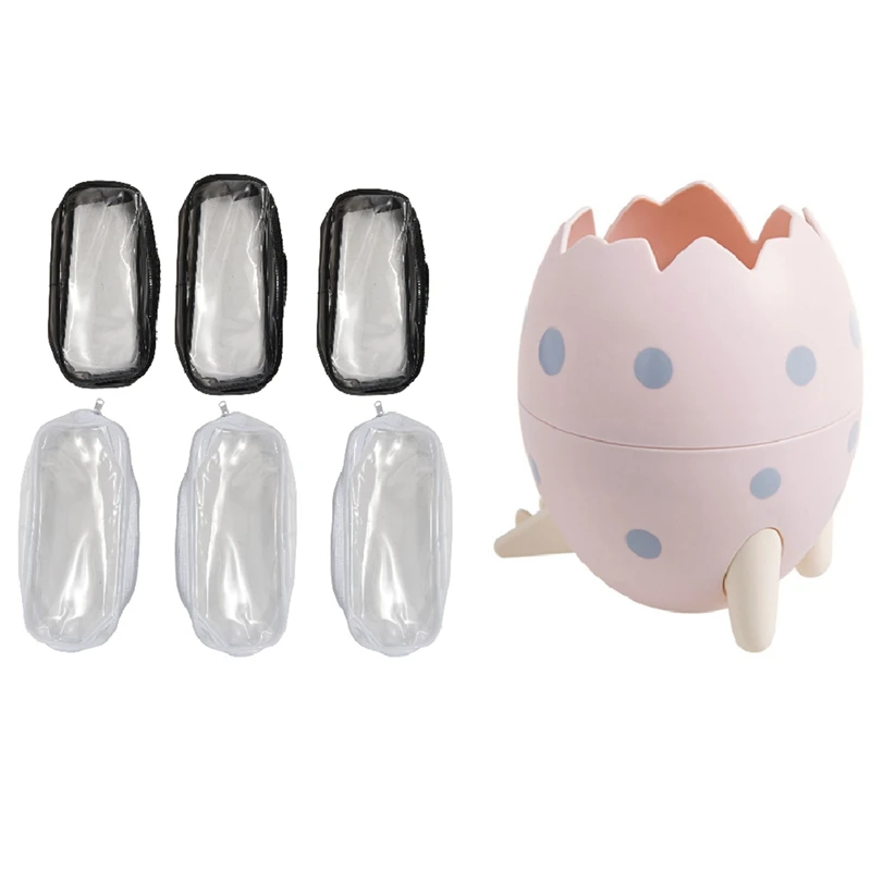 6 Pcs Clear PVC Pen Pencil Case with Zipper(Black and White) & 1 Pcs Cute Round Plastic Pen Holder Stand Storage Box
6 Pcs Clear PVC Pen Pencil Case with Zipper(Black and White) & 1 Pcs Cute Round Plastic Pen Holder Stand Storage Box