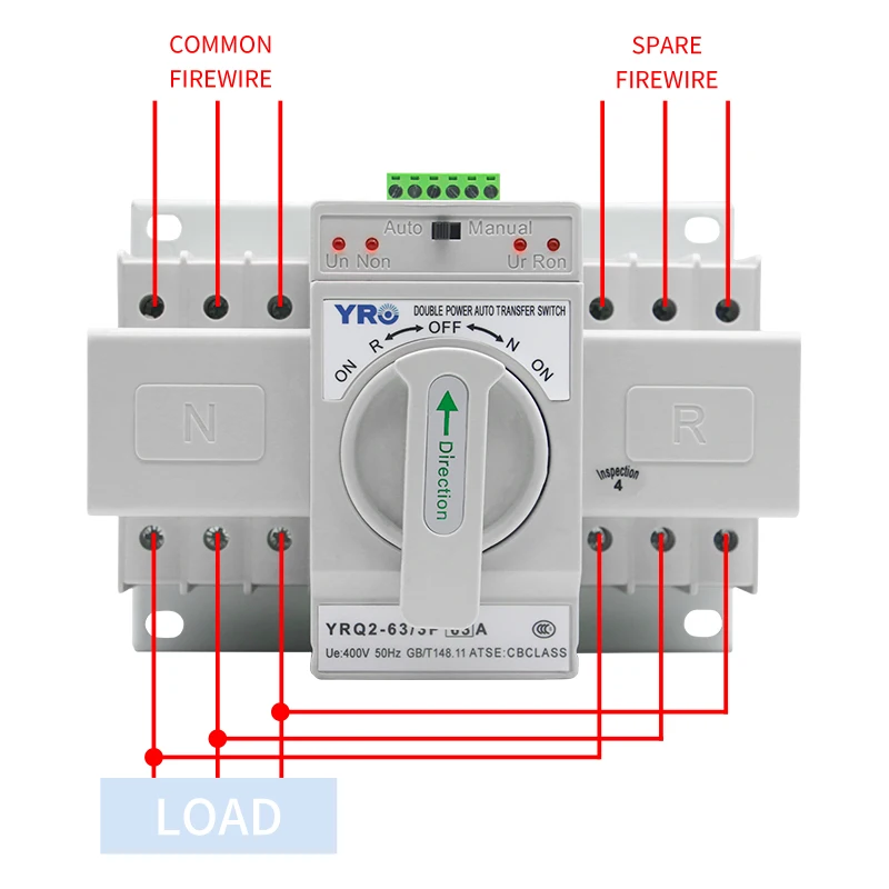 63A Automatic generator 2P transfer switch controller Ats Dual Power changeover Switch
63A Automatic generator 2P transfer switch controller Ats Dual Power changeover Switch