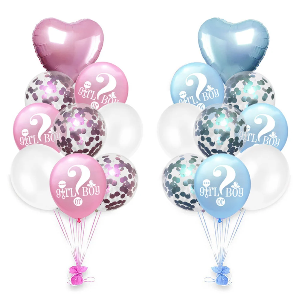 Baby Shower Boy Or Girl Blue Pink Heart-Shaped Aluminum Film Latex Sequined Balloon Set Gender Reveal Party Decoration Supplies
Baby Shower Boy Or Girl Blue Pink Heart-Shaped Aluminum Film Latex Sequined Balloon Set Gender Reveal Party Decoration Supplies