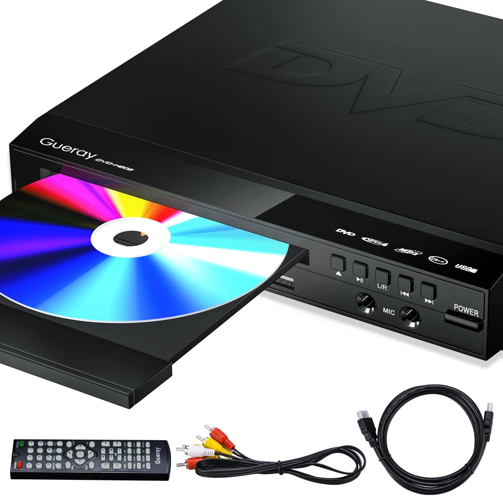 Multimedia Digital DVD/VCD Home DVD Player Compact With LED Display Remote Contro Home Audio HD 1080P TV Connection Playback
Multimedia Digital DVD/VCD Home DVD Player Compact With LED Display Remote Contro Home Audio HD 1080P TV Connection Playback