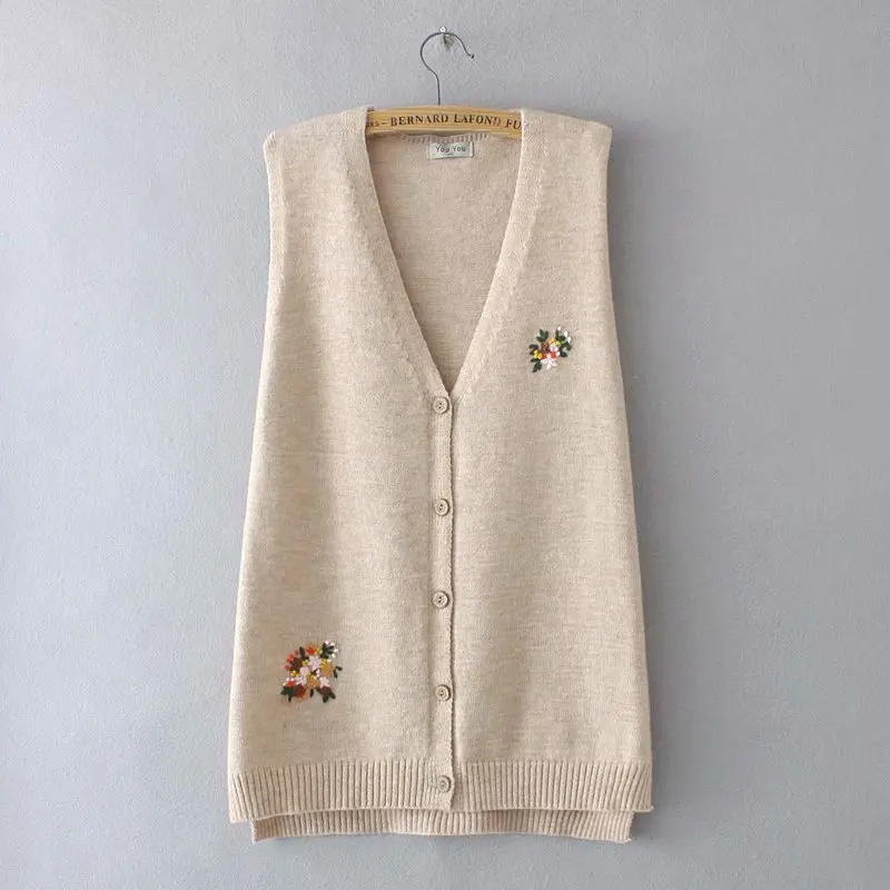 Plus size Cardigan for women 2021 V-Neck oversize vest Sweaters floral embroidery sleeveless sweater black red Women's clothing
Plus size Cardigan for women 2021 V-Neck oversize vest Sweaters floral embroidery sleeveless sweater black red Women's clothing
