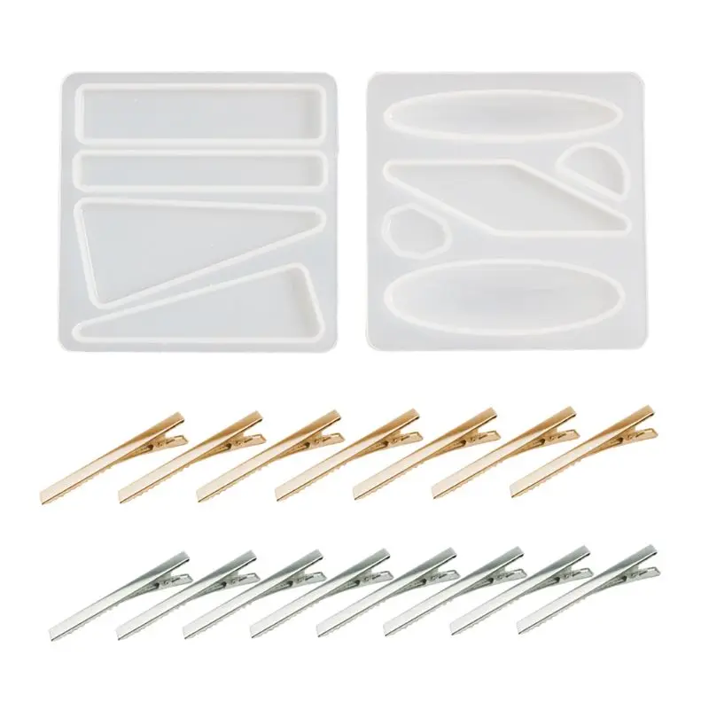 Crystal Epoxy Resin Mold Hair Clip Barrette Casting Silicone Mould Handmade DIY M0XF
Crystal Epoxy Resin Mold Hair Clip Barrette Casting Silicone Mould Handmade DIY M0XF