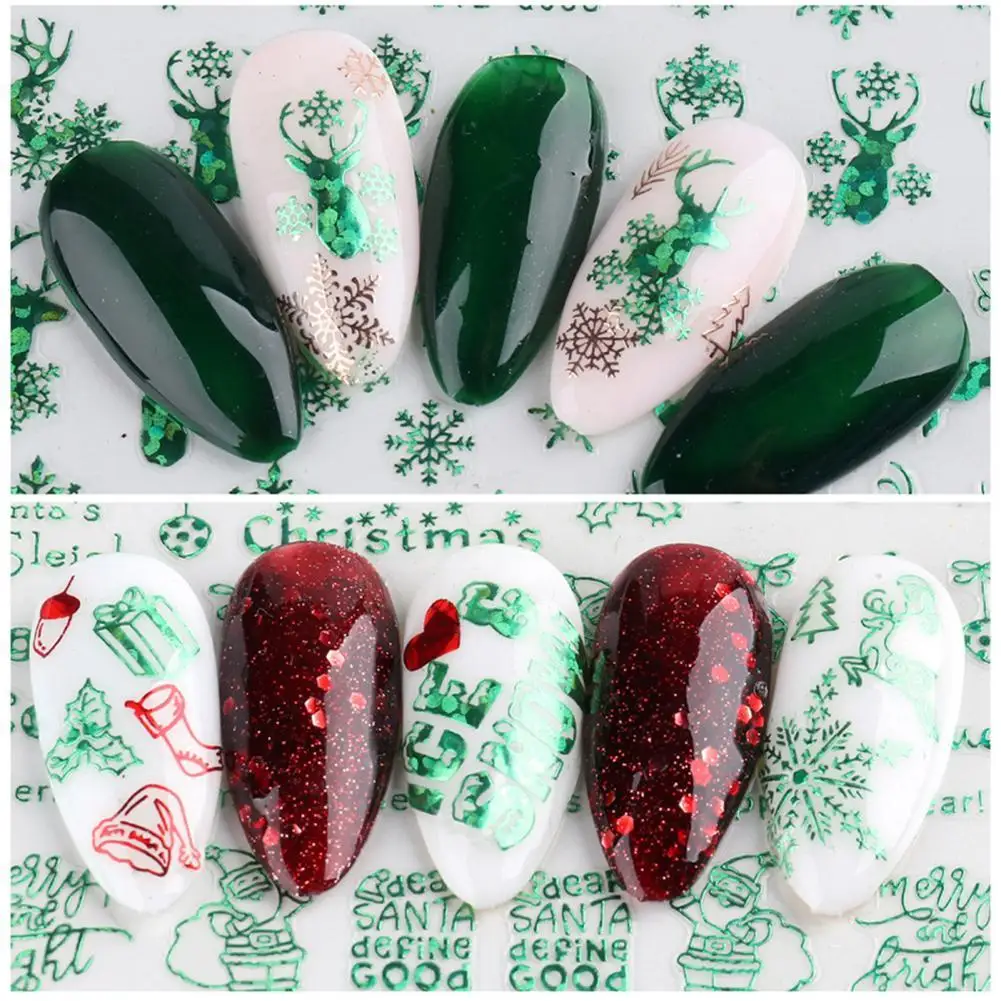 Nail Sticker Smooth Various Patterns Winter Xmas Nail Sticker Accessories Transfer Nail Sliders Nail Sliders 9Pcs/Set
Nail Sticker Smooth Various Patterns Winter Xmas Nail Sticker Accessories Transfer Nail Sliders Nail Sliders 9Pcs/Set