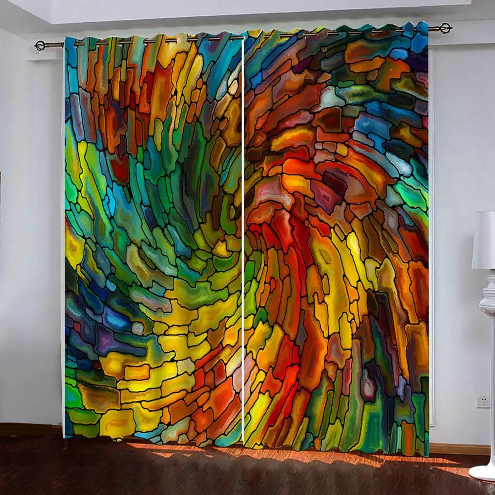 Colorful 3D Curtain abstract pattern Curtains For Living Room Bedroom Modern fashion Kids Room Drapes
Colorful 3D Curtain abstract pattern Curtains For Living Room Bedroom Modern fashion Kids Room Drapes