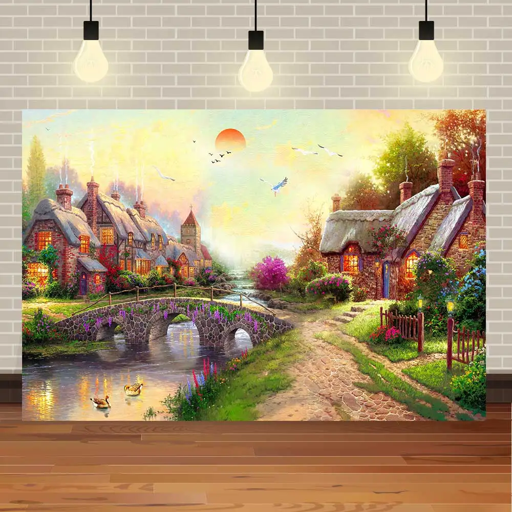 Фон для фотосъемки с изображением весеннего города леса акварельных цветов праздвечерние чного баннера NeoBack
Фон для фотосъемки с изображением весеннего города леса акварельных цветов праздвечерние чного баннера NeoBack