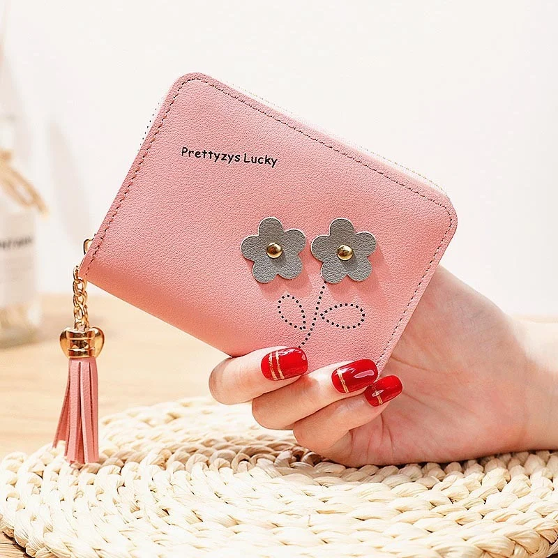 Flower Tassel Zipper Women Wallet Leather Short Coin Purse Cards Holder Money Bags Mini Wallet Flower Wallets Girls Carteira
Flower Tassel Zipper Women Wallet Leather Short Coin Purse Cards Holder Money Bags Mini Wallet Flower Wallets Girls Carteira