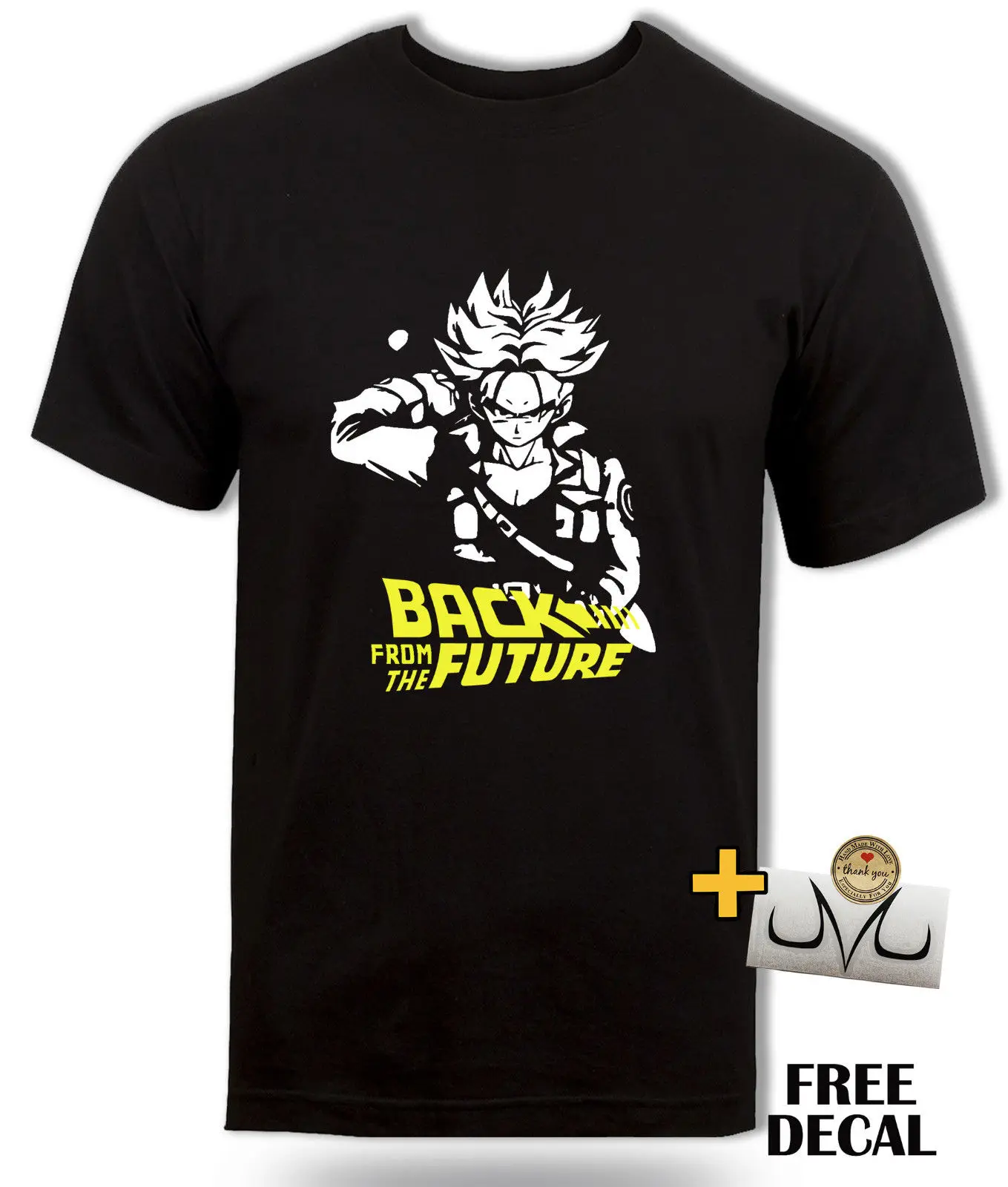 DBZ Future trunks футболка Назад в будущее вдохновленная аниме Dragon ball z с рисунком из