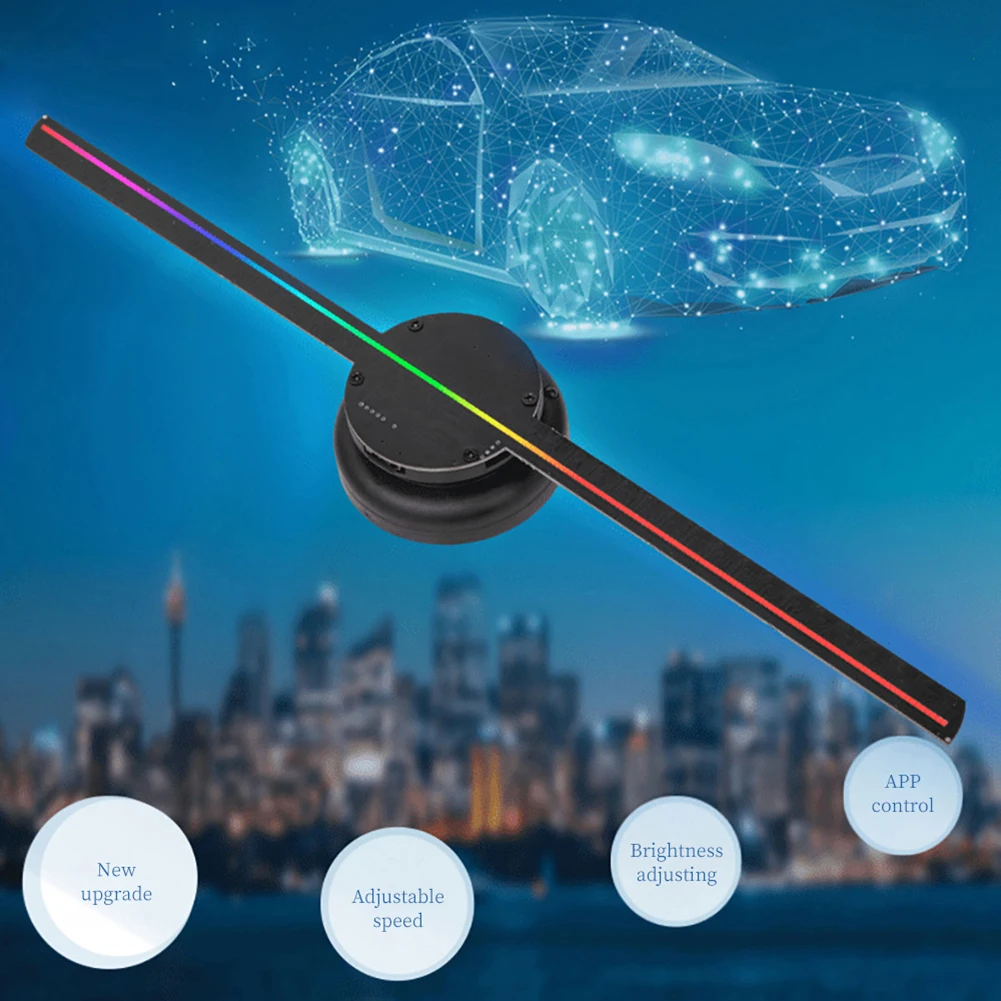 3d Fan Hologram Projector Wall-mounted Wifi Led Sign Holographic Lamp Player Remote Advertising Display support Images and video
3d Fan Hologram Projector Wall-mounted Wifi Led Sign Holographic Lamp Player Remote Advertising Display support Images and video
