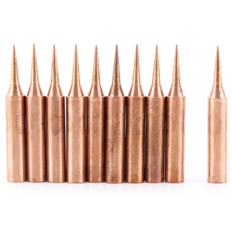 2021 New 10Pcs Soldering Iron Tips Copper Solder Screwdriver Iron Tips Soldering Welding Head 900M-T-I Lead Free
2021 New 10Pcs Soldering Iron Tips Copper Solder Screwdriver Iron Tips Soldering Welding Head 900M-T-I Lead Free