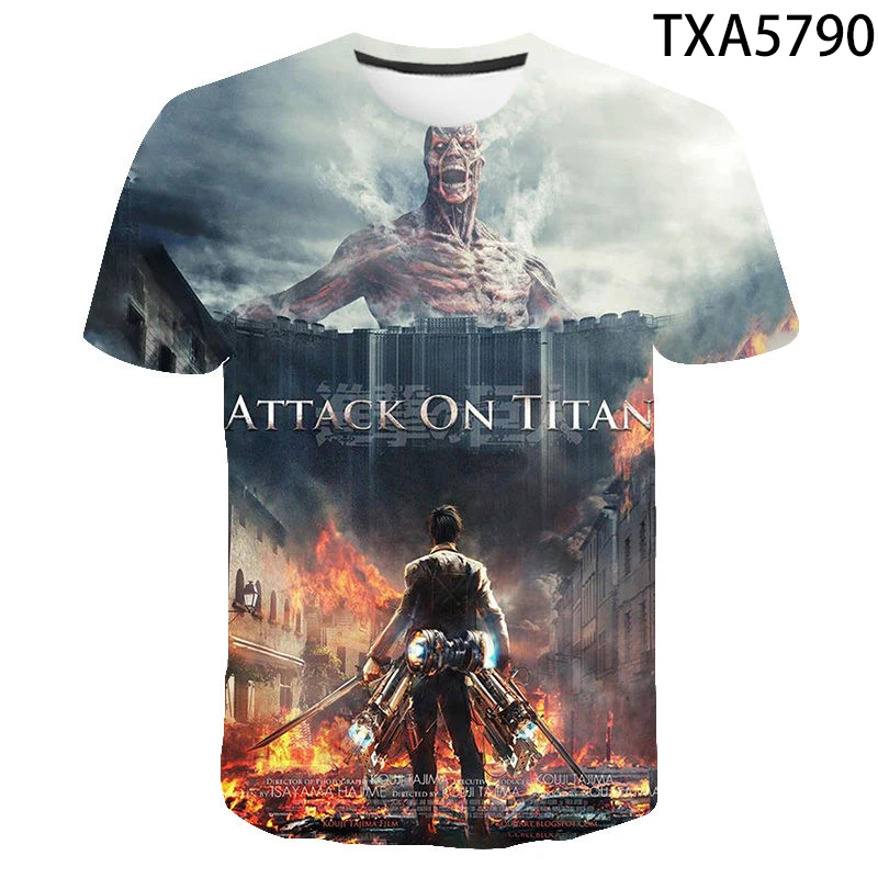 Attack On Titan Attaque Des Titans Summer Printed 3D T-Shirt Men Women Children Summer Cool Streetwear Cool Boy Girl Kids Tops
Attack On Titan Attaque Des Titans Summer Printed 3D T-Shirt Men Women Children Summer Cool Streetwear Cool Boy Girl Kids Tops