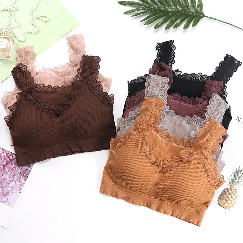 New Sexy Lace No Steel Ring Girl Tube Top Wrap Chest Beauty Back Sports Yoga Bra Lady
New Sexy Lace No Steel Ring Girl Tube Top Wrap Chest Beauty Back Sports Yoga Bra Lady