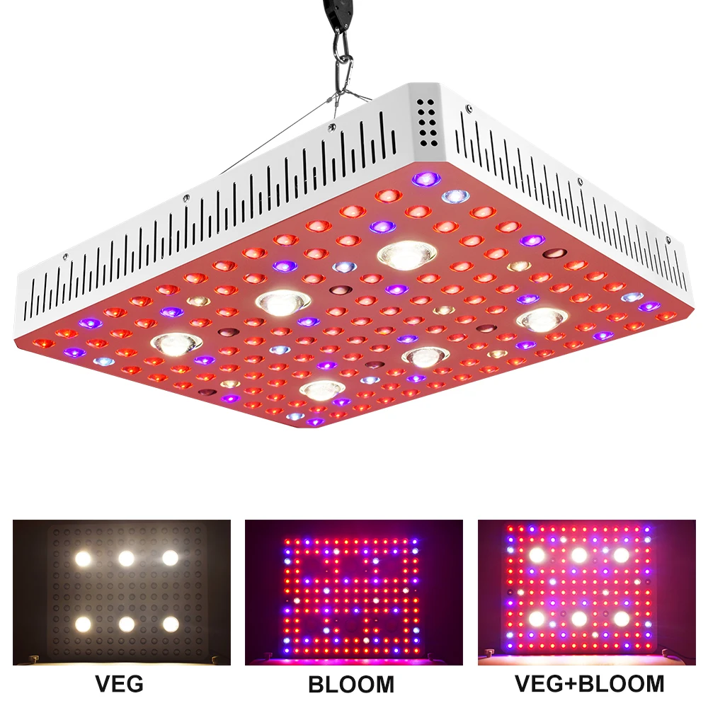 COB LED GROW LIGHT 3000W with bridelux COB double chip leds dual LENS for high par value
COB LED GROW LIGHT 3000W with bridelux COB double chip leds dual LENS for high par value
