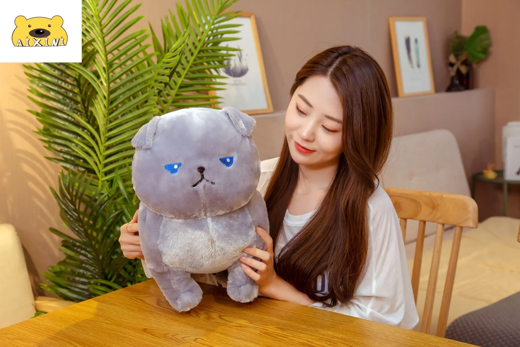 Cat Plush Toy Short Feet Pillow Soft Toys Stuffed Animals Sofa Decor Gift Cute Kawaii Pillows | Игрушки и хобби