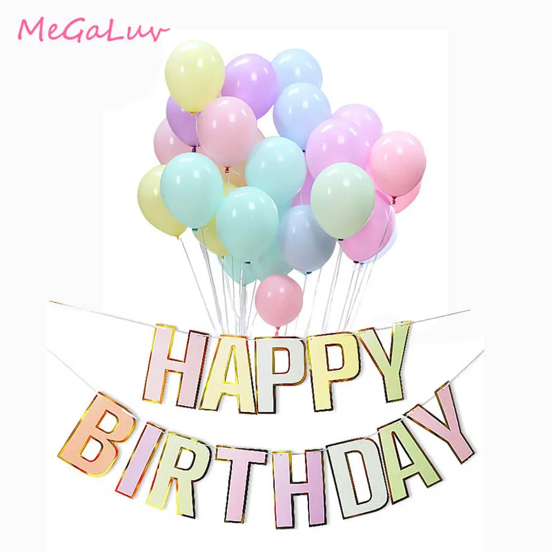 Happy Birthday Balloon Macaron Theme Party Decorations Balloon Bunting Banner Birthday Party Decorations Kids Party Favors
Happy Birthday Balloon Macaron Theme Party Decorations Balloon Bunting Banner Birthday Party Decorations Kids Party Favors