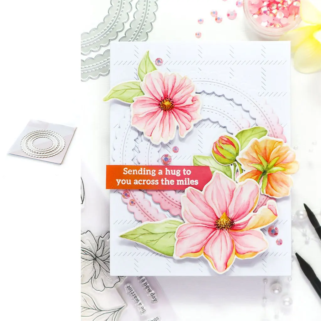 Lace Round Mold Cutting Dies And Stamps Scrapbook Dariy Decoration Stencil Embossing Template Diy Greeting Card Make Albums
Lace Round Mold Cutting Dies And Stamps Scrapbook Dariy Decoration Stencil Embossing Template Diy Greeting Card Make Albums