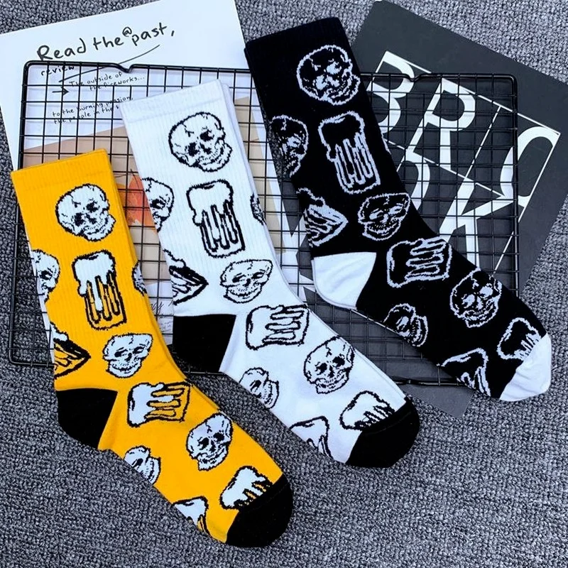 Skull Woman Socks Skateboard Socks Women Fashion Ladies Sox Hip Hop Patchwork Soft Cotton Casual European Street Punk Calcetines
Skull Woman Socks Skateboard Socks Women Fashion Ladies Sox Hip Hop Patchwork Soft Cotton Casual European Street Punk Calcetines