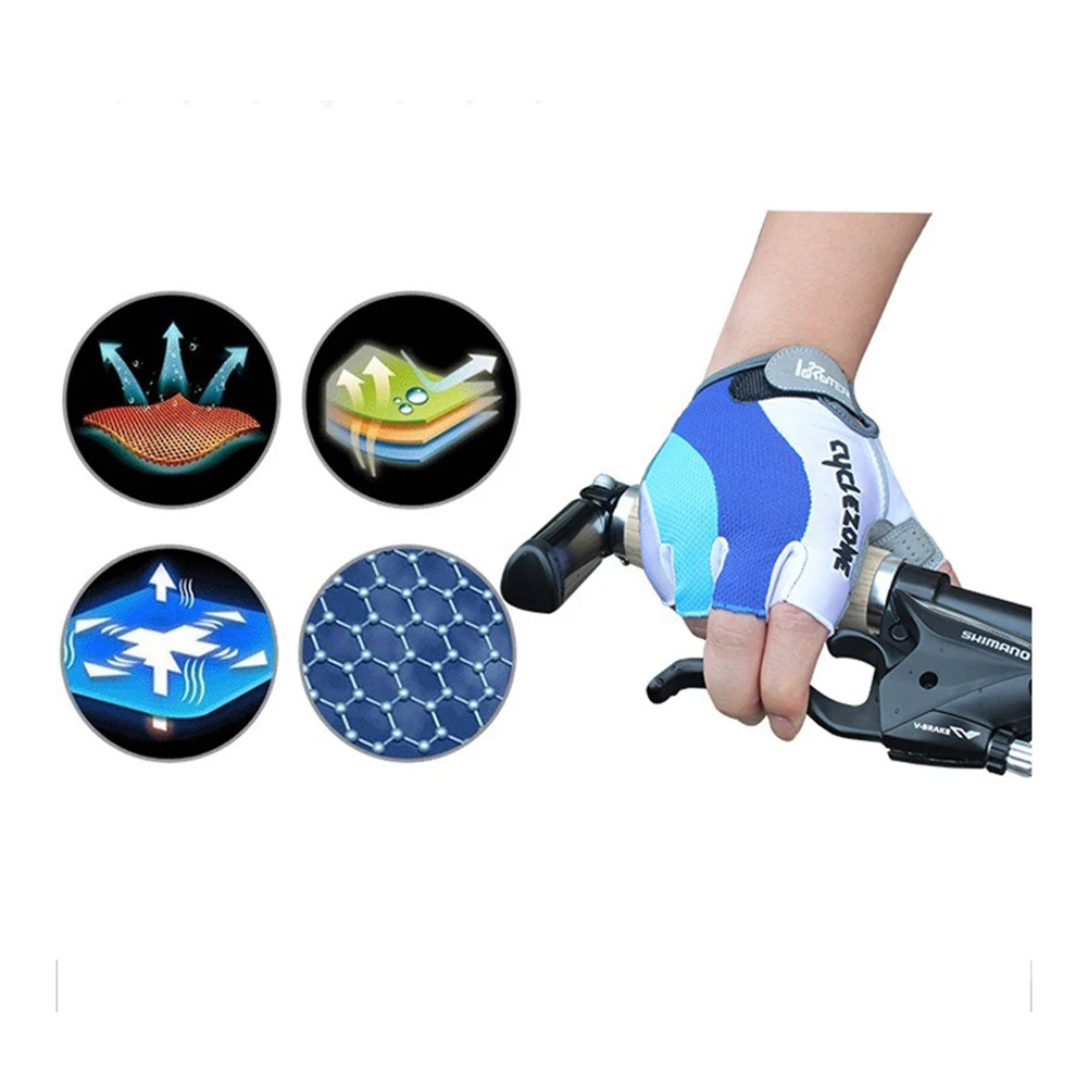Microfiber Bike Gloves Men and Women Non-Slip Half Finger Gloves Breathable Cycling Gloves with Adjustable Strap
Microfiber Bike Gloves Men and Women Non-Slip Half Finger Gloves Breathable Cycling Gloves with Adjustable Strap