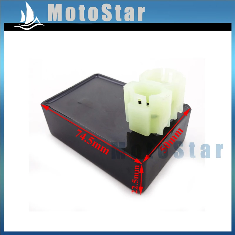 Круглый разъем 6 Pin DC CDI Коробка для GY6 50cc 125cc 150cc двигатель китайский Мопед Скутер ATV