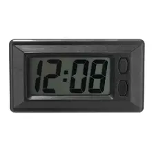 Auto motor Self-Adhesive LCD Digital Clock Auto Car Truck Dashboard Date Time Calendar Black Vehicle Electronic Clock