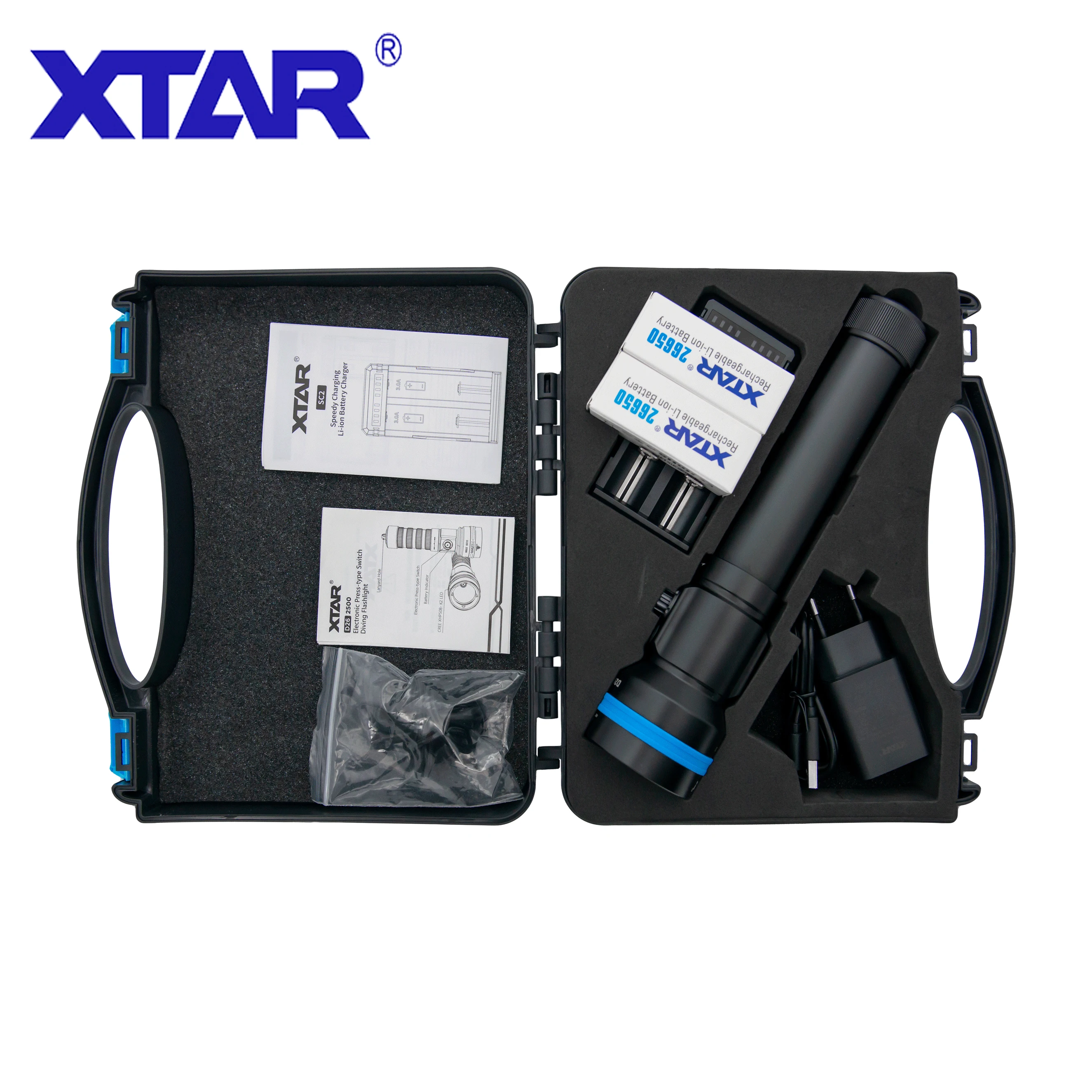 XTAR D26 2500 фонасветильник для дайвинга IPX8 водонепроницаемый профессиональный