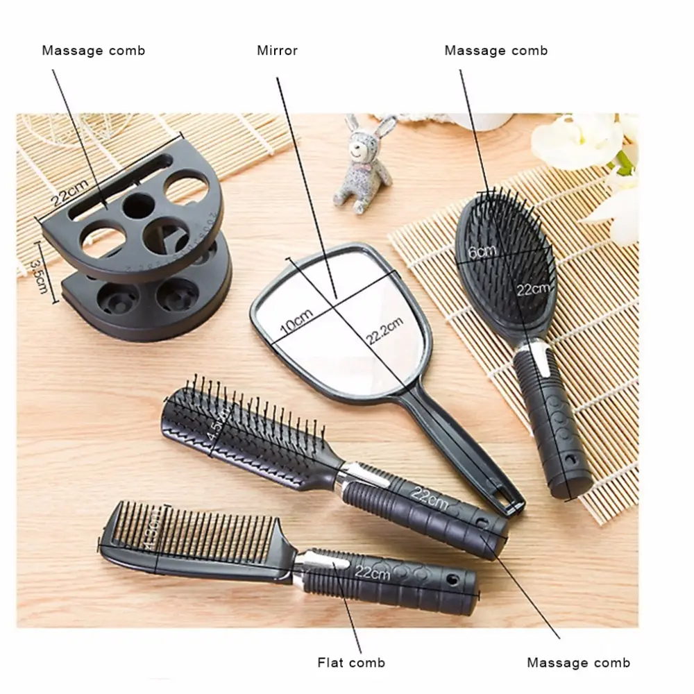 High Quality Plastic Salon Hair Comb And Mirror Set Hair Brush Massage Comb Mirror Holder Hairbrush Styling Tools
High Quality Plastic Salon Hair Comb And Mirror Set Hair Brush Massage Comb Mirror Holder Hairbrush Styling Tools